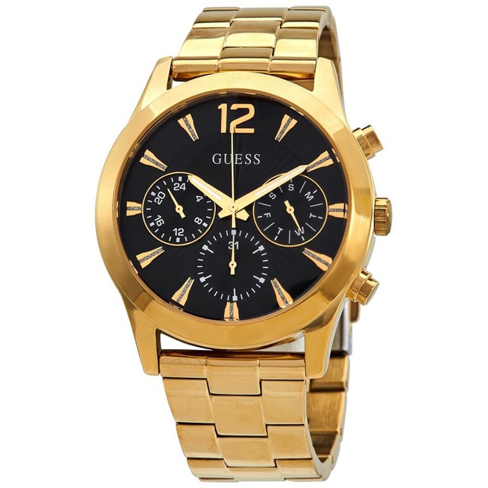 NEW Guess Skylar Quartz Black Dial Watch – W1295L2